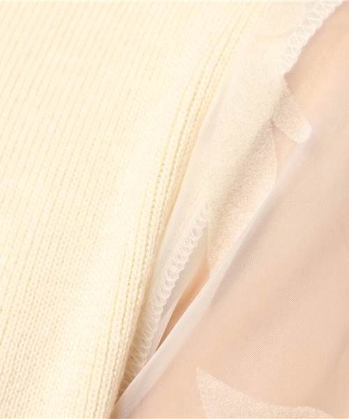 MERCURYDUO（マーキュリーデュオ）の「フロッキースリーブニットワンピース（ワンピース・レディース・ライトグレー/ボルドー/アイボリー・FREE）」の11枚目の写真