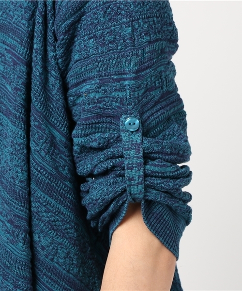 チャイハネ（チャイハネ）の「【チャイハネ】yul ジャガードコットンニットドレープカーディガン（ユニセックス）（カーディガン/ボレロ・メンズ・ベージュ/ホワイト/ブラック/ブルー/ダークブラック/オレンジ・FREE）」の11枚目の写真