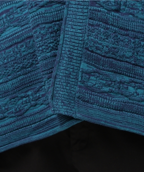 チャイハネ（チャイハネ）の「【チャイハネ】yul ジャガードコットンニットドレープカーディガン（ユニセックス）（カーディガン/ボレロ・メンズ・ベージュ/ホワイト/ブラック/ブルー/ダークブラック/オレンジ・FREE）」の12枚目の写真