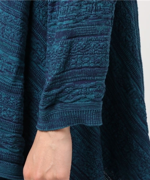 チャイハネ（チャイハネ）の「【チャイハネ】yul ジャガードコットンニットドレープカーディガン（ユニセックス）（カーディガン/ボレロ・メンズ・ベージュ/ホワイト/ブラック/ブルー/ダークブラック/オレンジ・FREE）」の15枚目の写真