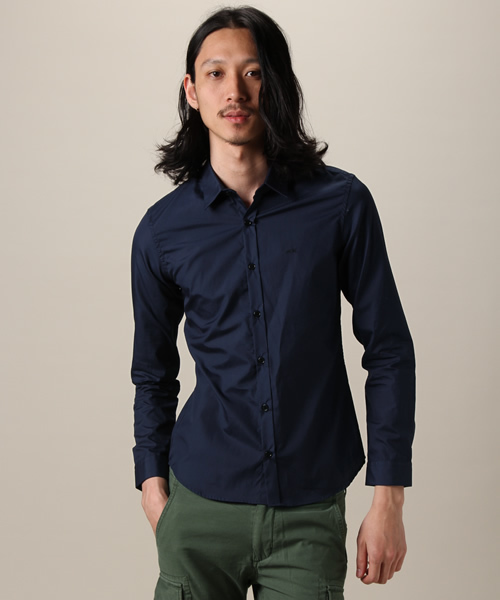 AMERICAN RAG CIE（アメリカンラグシー）の「AMERICANRAGCIE ブロードシャツ (107-ANB-M102-SH136)∴（シャツ/ブラウス・メンズ・ネイビー/バーガンディー/サックスブルー/ライトグレー/ブラック/ブルー/ダークグレー/ベージュ/ホワイト・1/2/4/3）」の6枚目の写真