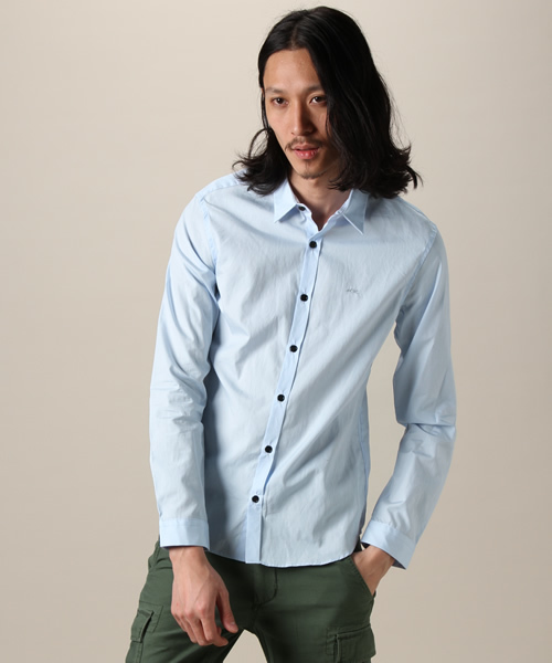 AMERICAN RAG CIE（アメリカンラグシー）の「AMERICANRAGCIE ブロードシャツ (107-ANB-M102-SH136)∴（シャツ/ブラウス・メンズ・ネイビー/バーガンディー/サックスブルー/ライトグレー/ブラック/ブルー/ダークグレー/ベージュ/ホワイト・1/2/4/3）」の7枚目の写真