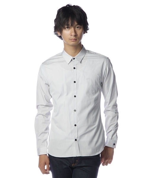 AMERICAN RAG CIE（アメリカンラグシー）の「AMERICANRAGCIE ブロードシャツ (107-ANB-M102-SH136)∴（シャツ/ブラウス・メンズ・ネイビー/バーガンディー/サックスブルー/ライトグレー/ブラック/ブルー/ダークグレー/ベージュ/ホワイト・1/2/4/3）」の3枚目の写真