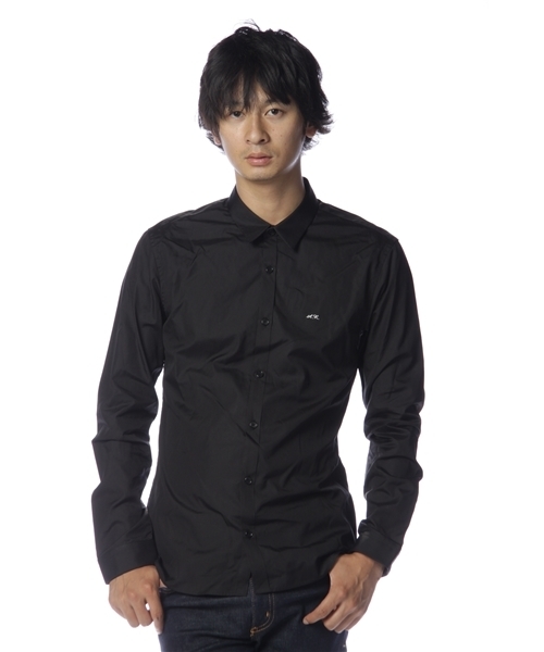 AMERICAN RAG CIE（アメリカンラグシー）の「AMERICANRAGCIE ブロードシャツ (107-ANB-M102-SH136)∴（シャツ/ブラウス・メンズ・ネイビー/バーガンディー/サックスブルー/ライトグレー/ブラック/ブルー/ダークグレー/ベージュ/ホワイト・1/2/4/3）」の2枚目の写真