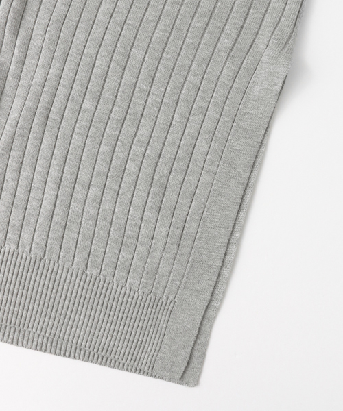 KBF+（ケービーエフプラス）の「KBF+ ロングリブカーディガン（カーディガン/ボレロ・レディース・グレー/ネイビー/ベージュ・ONE）」の13枚目の写真