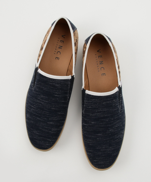 VENCEEXCHANGE（ヴァンスエクスチェンジ）の「ファブリックスリッポン                   （スリッポン・メンズ・ブルー/ブラック/グレー・LARGE/MEDIUM）」の7枚目の写真