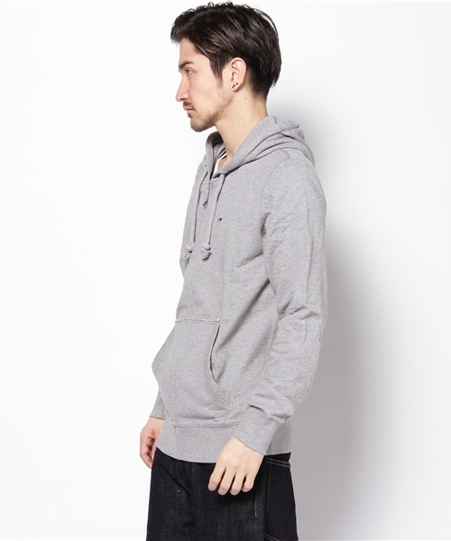 TOMMY HILFIGER（トミーヒルフィガー）の「OTTER FLAG HOODY ZIPTHRU（パーカー・メンズ・グレー/ブルー・SMALL/MEDIUM/LARGE）」の3枚目の写真