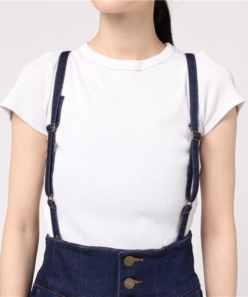 Heather（ヘザー）の「サスぺンダーツキ／ワイドパンツ　767172（その他パンツ・レディース・ブルー系その他/ブルー系その他2/ダークベージュ・SMALL/MEDIUM）」の7枚目の写真