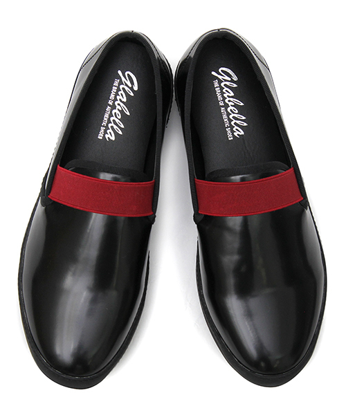 glabella（グラベラ）の「エラスティックバンド エナメル スリッポン / フロントゴア / ゴムバンド（ドレスシューズ・メンズ・ブラック/ブラック×ホワイト/バーガンディー・L/M/S）」の8枚目の写真