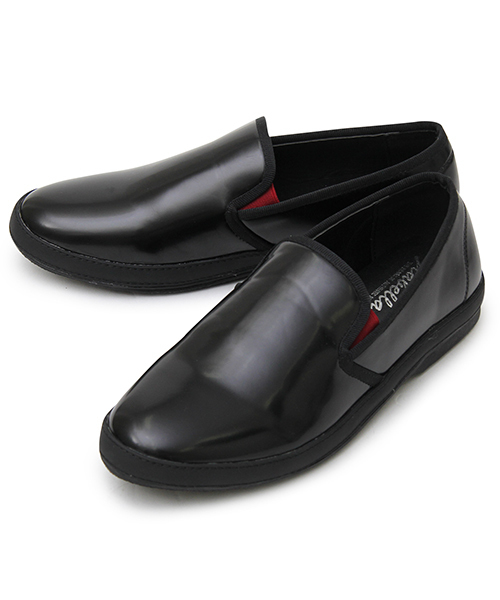 glabella（グラベラ）の「エラスティックバンド エナメル スリッポン / フロントゴア / ゴムバンド（ドレスシューズ・メンズ・ブラック/ブラック×ホワイト/バーガンディー・L/M/S）」の9枚目の写真