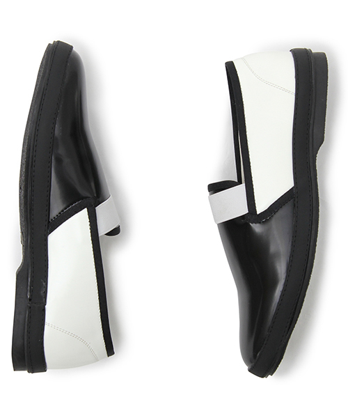 glabella（グラベラ）の「エラスティックバンド エナメル スリッポン / フロントゴア / ゴムバンド（ドレスシューズ・メンズ・ブラック/ブラック×ホワイト/バーガンディー・L/M/S）」の11枚目の写真