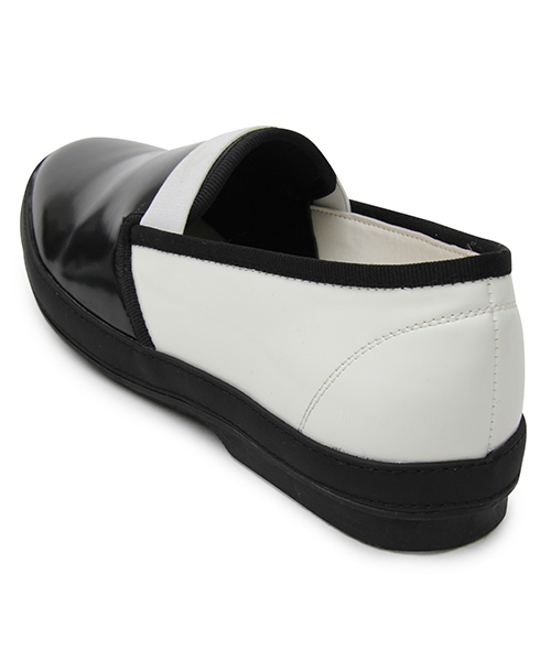 glabella（グラベラ）の「エラスティックバンド エナメル スリッポン / フロントゴア / ゴムバンド（ドレスシューズ・メンズ・ブラック/ブラック×ホワイト/バーガンディー・L/M/S）」の12枚目の写真