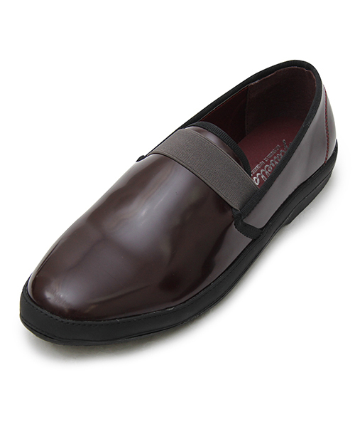 glabella（グラベラ）の「エラスティックバンド エナメル スリッポン / フロントゴア / ゴムバンド（ドレスシューズ・メンズ・ブラック/ブラック×ホワイト/バーガンディー・L/M/S）」の16枚目の写真