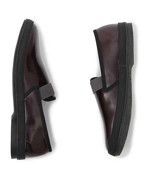 glabella（グラベラ）の「エラスティックバンド エナメル スリッポン / フロントゴア / ゴムバンド（ドレスシューズ・メンズ・ブラック/ブラック×ホワイト/バーガンディー・L/M/S）」の17枚目の写真