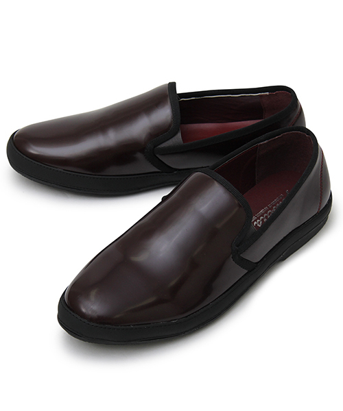 glabella（グラベラ）の「エラスティックバンド エナメル スリッポン / フロントゴア / ゴムバンド（ドレスシューズ・メンズ・ブラック/ブラック×ホワイト/バーガンディー・L/M/S）」の21枚目の写真