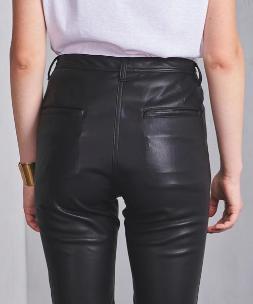 CINOH チノ レザーパンツ 38ブラック エコレザー UNITED ARROWS（ユナイテッドアローズ）の「＜CINOH（チノ