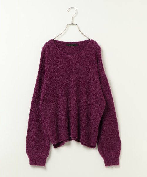 VENCEEXCHANGE(ヴァンスエクスチェンジ)の「ミニフェザープルオーバー(ニット/セーター・レディース・ブラック/ブラウン/オフホワイト/ネイビー/パープル/ボルドー/グレー/ピンク/イエロー/グリーン・MEDIUM)」の7枚目の写真