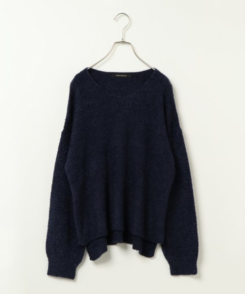 VENCEEXCHANGE(ヴァンスエクスチェンジ)の「ミニフェザープルオーバー(ニット/セーター・レディース・ブラック/ブラウン/オフホワイト/ネイビー/パープル/ボルドー/グレー/ピンク/イエロー/グリーン・MEDIUM)」の6枚目の写真