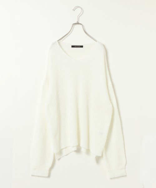 VENCEEXCHANGE(ヴァンスエクスチェンジ)の「ミニフェザープルオーバー(ニット/セーター・レディース・ブラック/ブラウン/オフホワイト/ネイビー/パープル/ボルドー/グレー/ピンク/イエロー/グリーン・MEDIUM)」の2枚目の写真