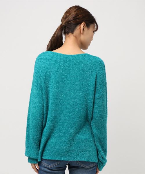 VENCEEXCHANGE(ヴァンスエクスチェンジ)の「ミニフェザープルオーバー(ニット/セーター・レディース・ブラック/ブラウン/オフホワイト/ネイビー/パープル/ボルドー/グレー/ピンク/イエロー/グリーン・MEDIUM)」の11枚目の写真