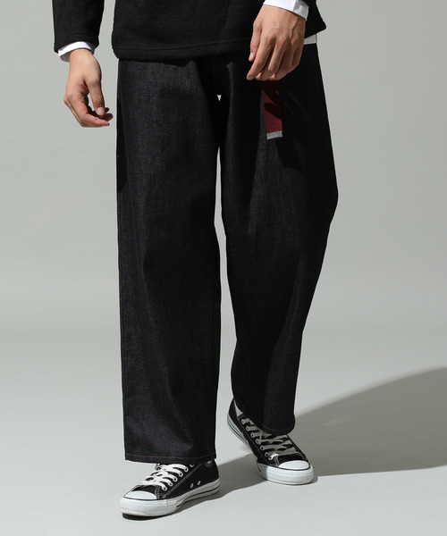 JUNRED（ジュンレッド）の「【WEB別注】デニムワイドパンツ（デニムパンツ・メンズ・ブラック/サックスブルー/ネイビー/ブルー/ブルー系その他・S/M/L）」の5枚目の写真