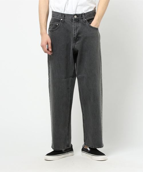 JUNRED（ジュンレッド）の「【WEB別注】デニムワイドパンツ（デニムパンツ・メンズ・ブラック/サックスブルー/ネイビー/ブルー/ブルー系その他・S/M/L）」の6枚目の写真