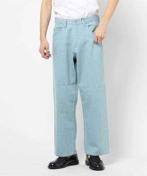 JUNRED（ジュンレッド）の「【WEB別注】デニムワイドパンツ（デニムパンツ・メンズ・ブラック/サックスブルー/ネイビー/ブルー/ブルー系その他・S/M/L）」の7枚目の写真