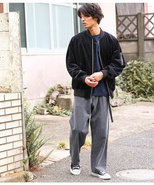 JUNRED（ジュンレッド）の「【WEB別注】デニムワイドパンツ（デニムパンツ・メンズ・ブラック/サックスブルー/ネイビー/ブルー/ブルー系その他・S/M/L）」の13枚目の写真