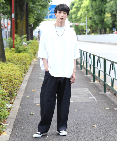 JUNRED（ジュンレッド）の「【WEB別注】デニムワイドパンツ（デニムパンツ・メンズ・ブラック/サックスブルー/ネイビー/ブルー/ブルー系その他・S/M/L）」の16枚目の写真