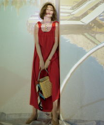 Abahouse Devinette | ギャザードロストマキシワンピース(ワンピース)