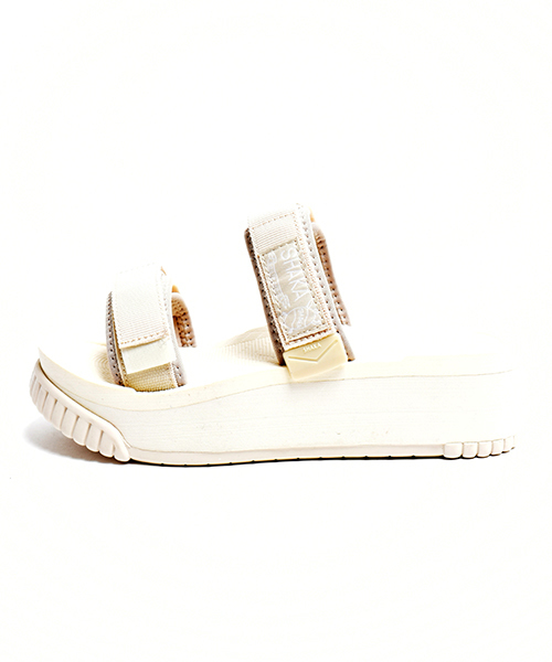 SHAKA（シャカ）の「【SHAKA / シャカ】BUNGY SLIDE PLATFORM（サンダル・レディース・スモークピンク/ホワイト/ラベンダー/グレー/グレイッシュブルー/ブラック/モカ・5/6/7）」の2枚目の写真