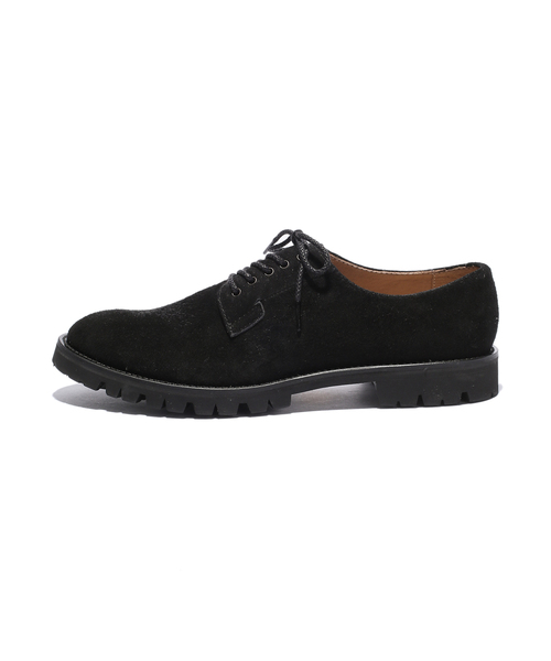 MR.OLIVE(ミスターオリーブ)の「WATER PROOF GOAT SUEDE LEATHER / VIBRAM TANK SOLE POSTMAN SHOES(ブーツ・メンズ・ブラック/キャメル・SMALL/MEDIUM/LARGE)」の6枚目の写真