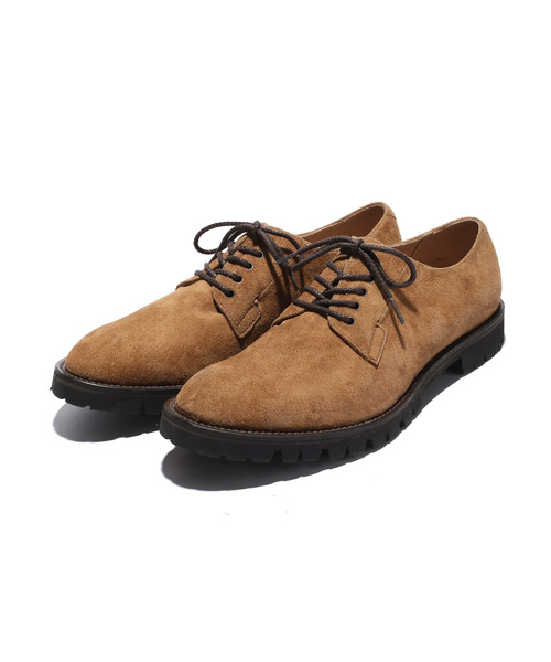 MR.OLIVE(ミスターオリーブ)の「WATER PROOF GOAT SUEDE LEATHER / VIBRAM TANK SOLE POSTMAN SHOES(ブーツ・メンズ・ブラック/キャメル・SMALL/MEDIUM/LARGE)」の10枚目の写真