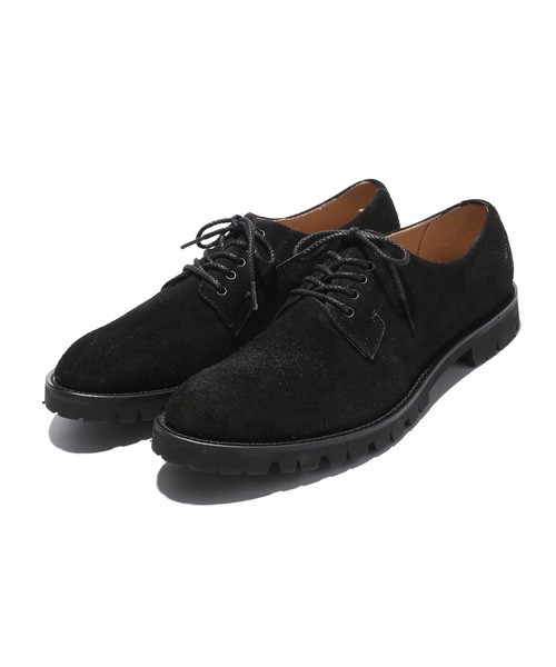 MR.OLIVE(ミスターオリーブ)の「WATER PROOF GOAT SUEDE LEATHER / VIBRAM TANK SOLE POSTMAN SHOES(ブーツ・メンズ・ブラック/キャメル・SMALL/MEDIUM/LARGE)」の11枚目の写真