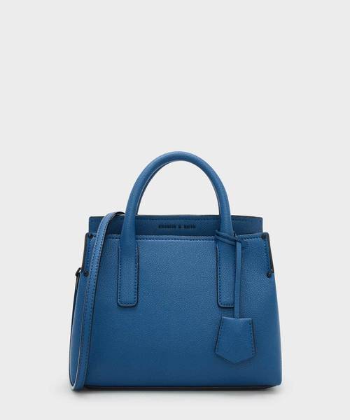 CHARLES & KEITH(チャールズ & キース)の「クラシックトップハンドルバッグ / CLASSIC TOP HANDLE BAG(トートバッグ・レディース・ブラック/ブルー/ライトピンク/レンガ・S)」の3枚目の写真