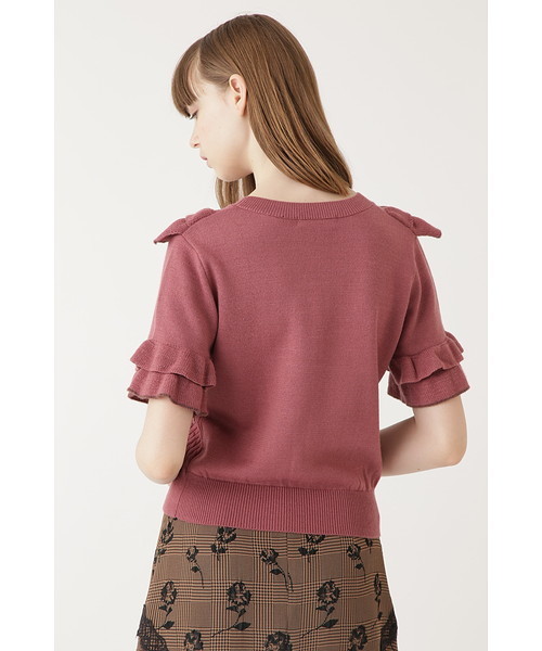 JILL STUART（ジルスチュアート）の「◆スティーナラッフルニット（ニット/セーター・レディース・ホワイト/ベージュ/ピンク/グレー・FREE）」の5枚目の写真