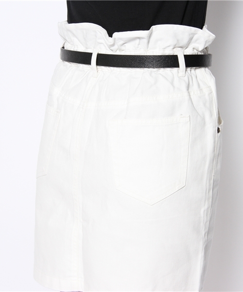 Chico（チコ）の「デニムベルト付SK（スカート・レディース・ネイビー/ホワイト・SMALL/MEDIUM）」の4枚目の写真