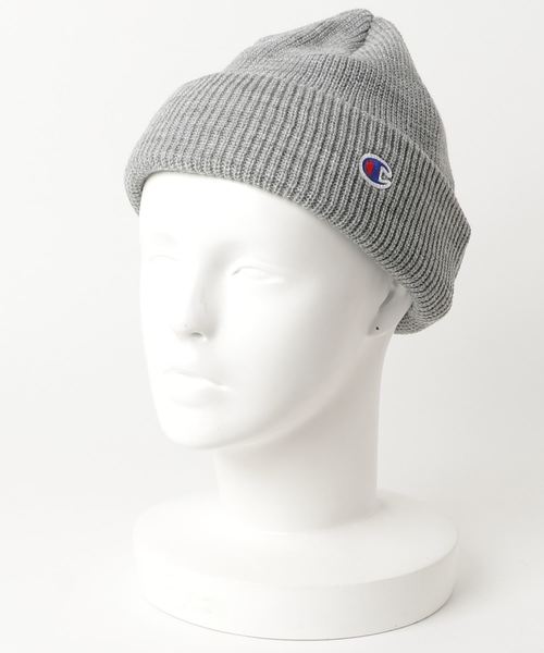 Champion（チャンピオン）の「【Champion】チャンピオン ニットビーニー（ニットキャップ/ビーニー・レディース・ブラック/グレー/レッド・ONESIZE）」の2枚目の写真