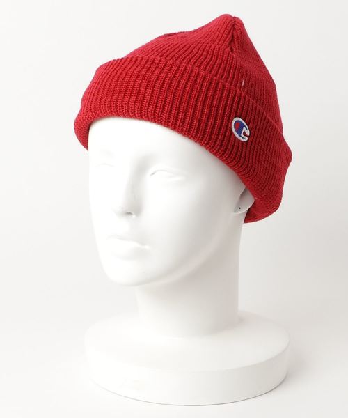 Champion（チャンピオン）の「【Champion】チャンピオン ニットビーニー（ニットキャップ/ビーニー・レディース・ブラック/グレー/レッド・ONESIZE）」の3枚目の写真