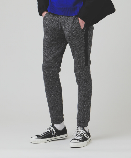 ABAHOUSE（アバハウス）の「カルゼフリースラインジョガーパンツ（その他パンツ・メンズ・チャコールグレー/ネイビー・44/46/48）」の2枚目の写真