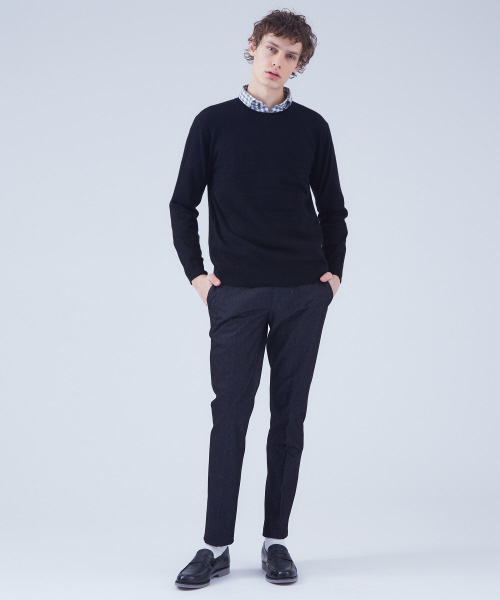 ABAHOUSE（アバハウス）の「カルゼフリースラインジョガーパンツ（その他パンツ・メンズ・チャコールグレー/ネイビー・44/46/48）」の18枚目の写真