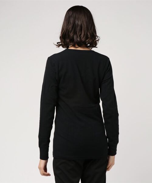 ARCHIVER（アーカイバ）の「【69】【it】【セレクト】Wフェイス VネックロンＴ（Tシャツ/カットソー・レディース・ホワイト/ブラック/ネイビー/グレー・MEDIUM/LARGE）」の6枚目の写真