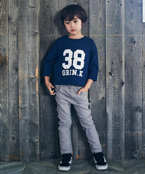 green label relaxing（グリーンレーベルリラクシング）の「裏毛ストレッチスキニーパンツ（その他パンツ・キッズ・ブラック/ライトピンク/ライトブルー/ライム/グレー・135/115/105/95/125）」の14枚目の写真