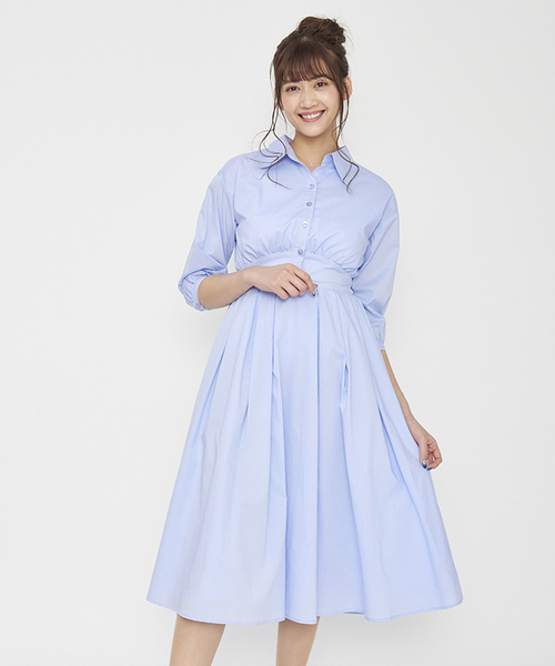 Pattern Fiona パターンフィオナ の ニュアンス マキシシャツワンピース シャツワンピース Wear