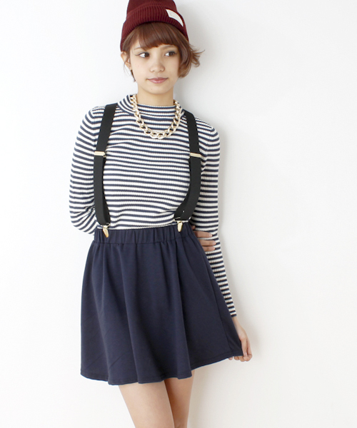 WEGO（ウィゴー）の「WEGO/スウェットフレアスカート（スカート・レディース・ブラック系その他/杢グレー/ネイビー・FREE）」の13枚目の写真