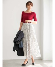 fifth | ドットプリーツロングスカート(スカート)