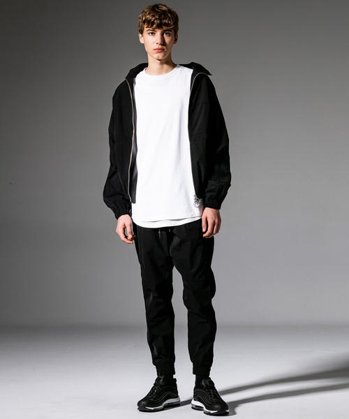 NUMBER (N)INE DENIM(ナンバーナインデニム)の「NUMBER (N)INE DENIM(ナンバーナインデニム)ストレッチナイロントラックジャケット(ブルゾン・メンズ・ブラック/レッド・SMALL/MEDIUM/LARGE/X-LARGE)」の9枚目の写真