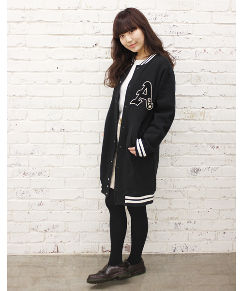 Kastane（カスタネ）の「【Kastane】ロングスタジャン（スタジャン・レディース・ブラック/ネイビー・FREE）」の11枚目の写真