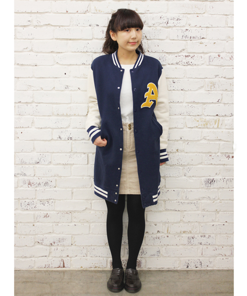 Kastane（カスタネ）の「【Kastane】ロングスタジャン（スタジャン・レディース・ブラック/ネイビー・FREE）」の12枚目の写真