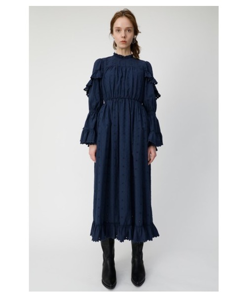 Moussy マウジー の Lace Ruffle Long ドレス ワンピース Wear